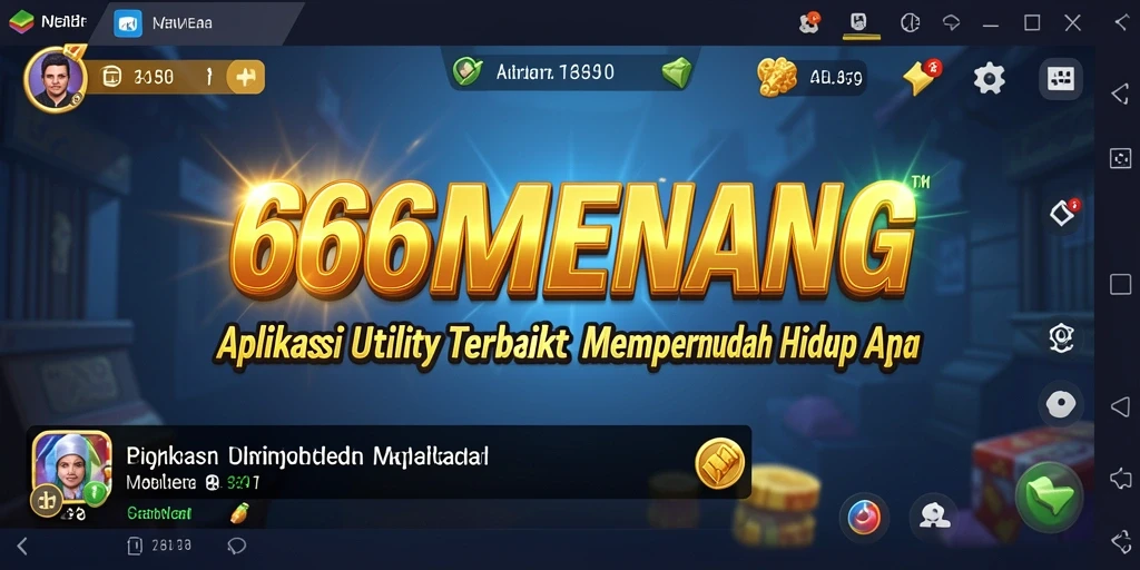 Tampilan aplikasi 666MENANG yang menarik dan mudah digunakan.