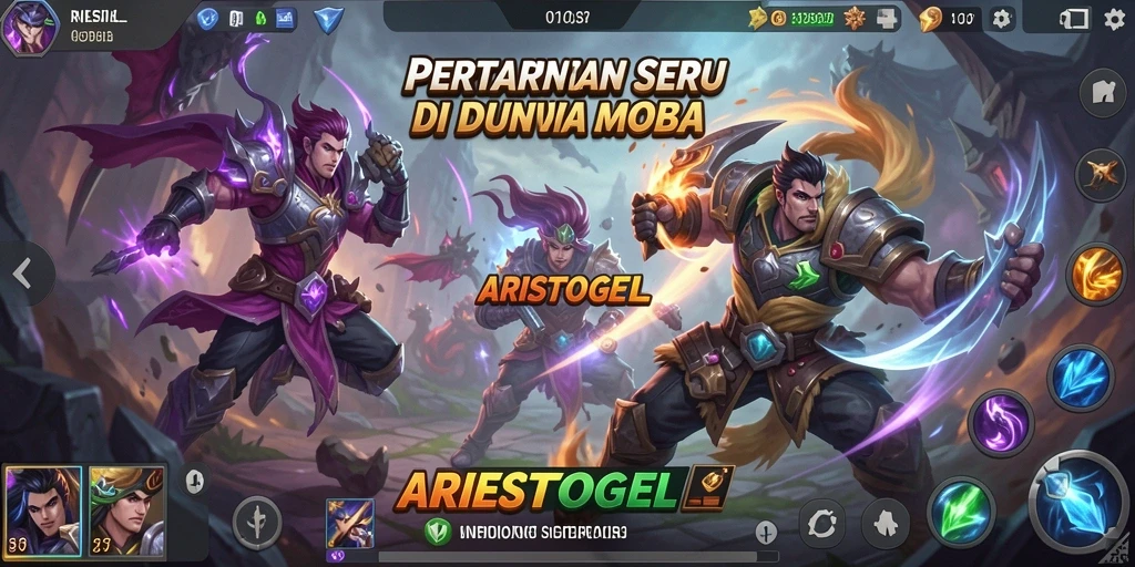 Tangkapan layar menarik dari pertempuran seru dalam ARIESTOGEL.
