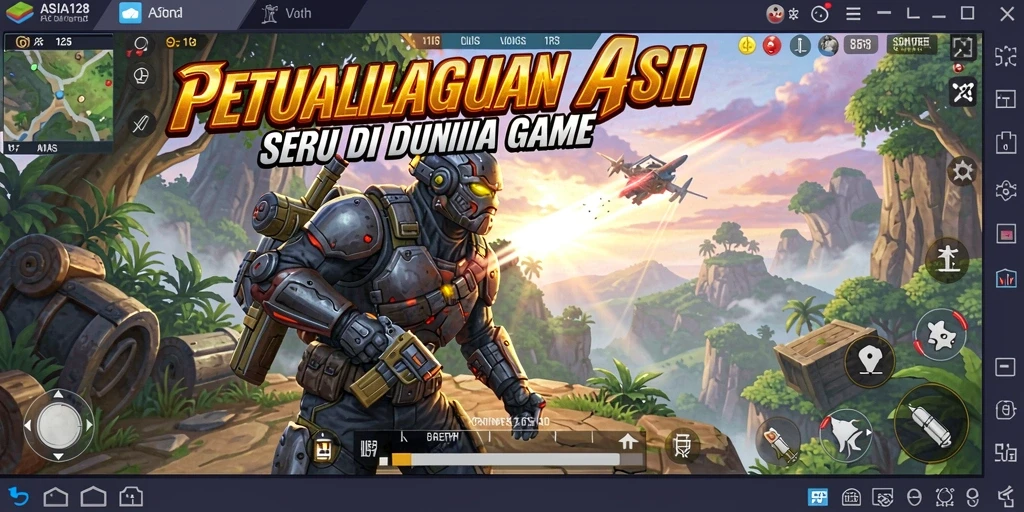 Tampilan seru dari gameplay ASIA128 yang menegangkan.