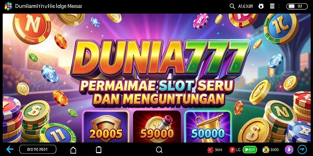 Gameplay seru di DUNIA777 dengan grafis slot yang menarik.