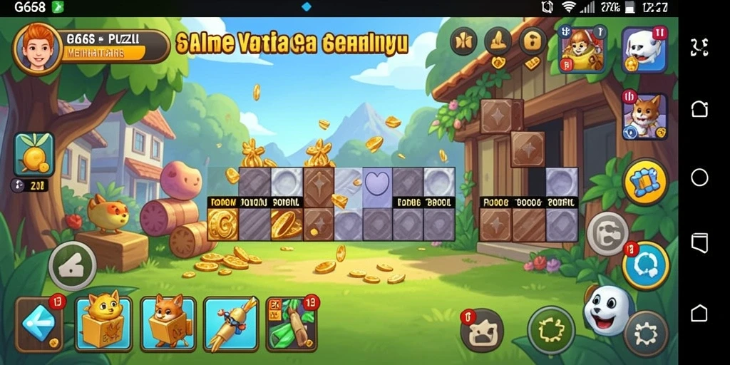 Screenshot gameplay G668 yang menunjukkan tantangan Puzzle seru.