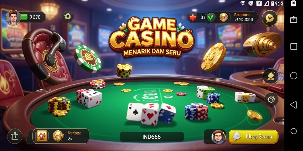 Tampilan gameplay menarik dari IND666 yang memikat pemain Kasino.