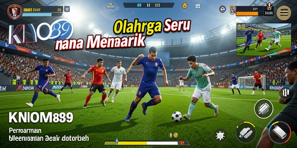 Screenshot KNO89 menunjukkan aksi seru dalam permainan olahraga.