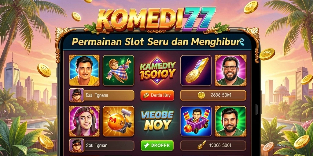 Tampilan menarik dari gameplay KOMEDI77 dengan fitur slot yang seru.