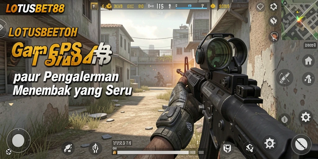 Gameplay seru LOTUSBET88 dengan aksi tembak-menembak intens.
