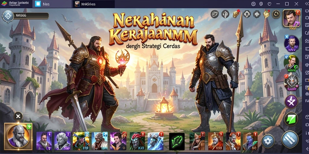 Tangkapan layar gameplay NK666 menunjukkan aksi menegangkan dalam Tower Defense.