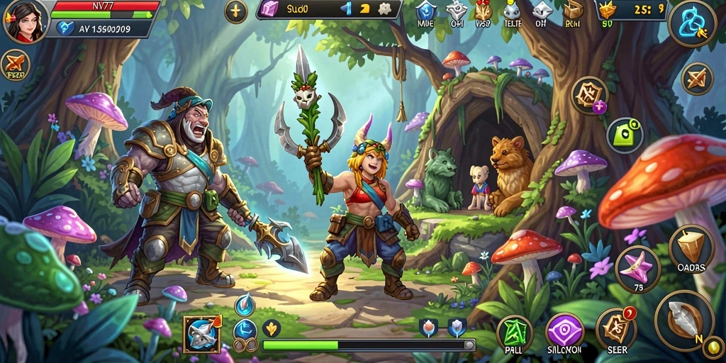 Tangkapan layar gameplay NV77 menampilkan aksi petualangan yang mendebarkan.