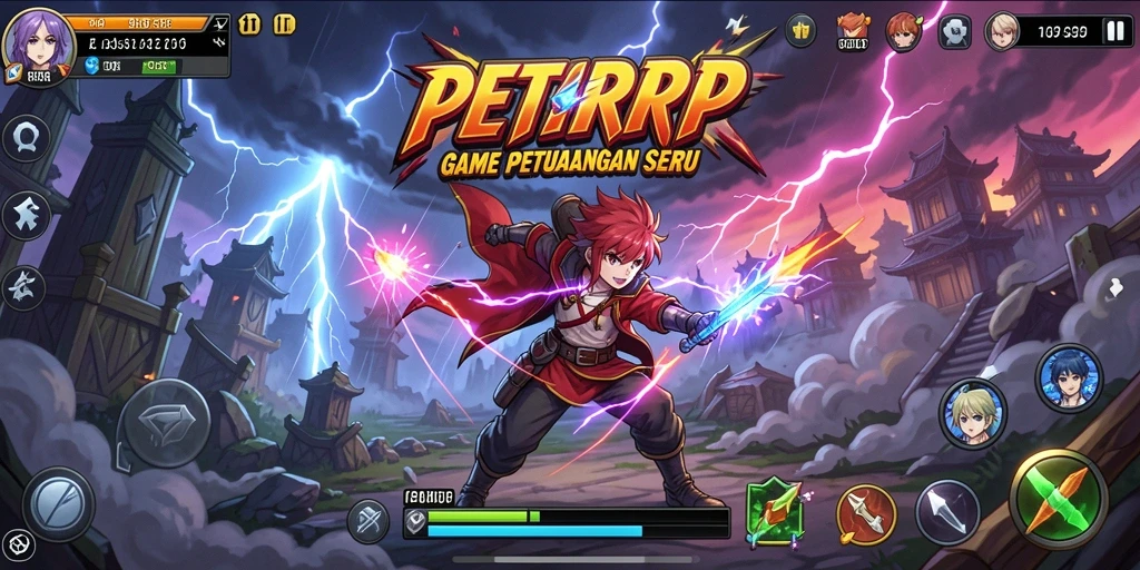 Gameplay seru di dunia Anime yang penuh warna.