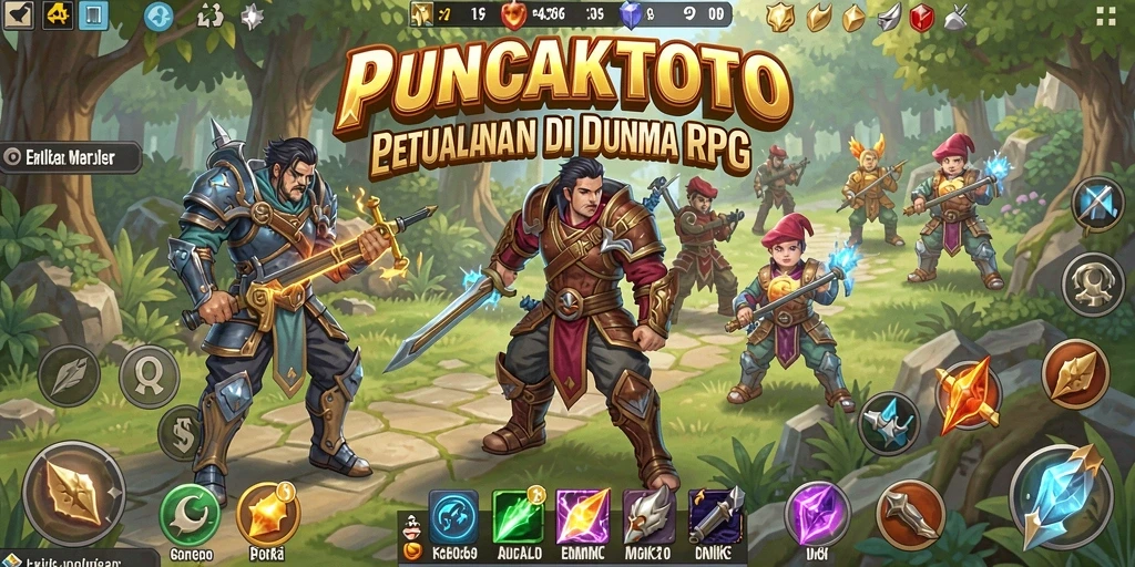 Menampilkan aksi gameplay yang seru di dunia RPG.