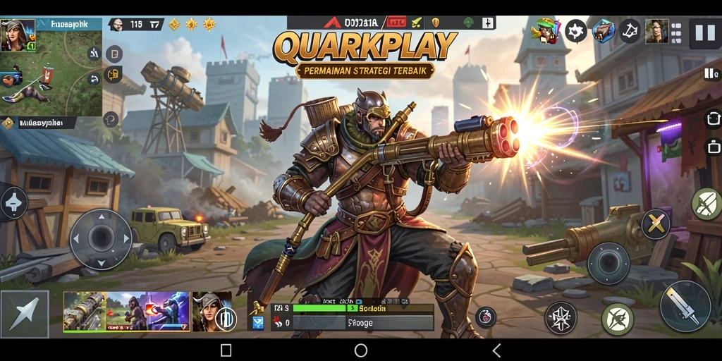 Tampilan gameplay QUARKPLAY yang menegangkan dan strategis.