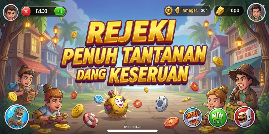 Tampilan gameplay yang seru dari REJEKI dengan berbagai tantangan.