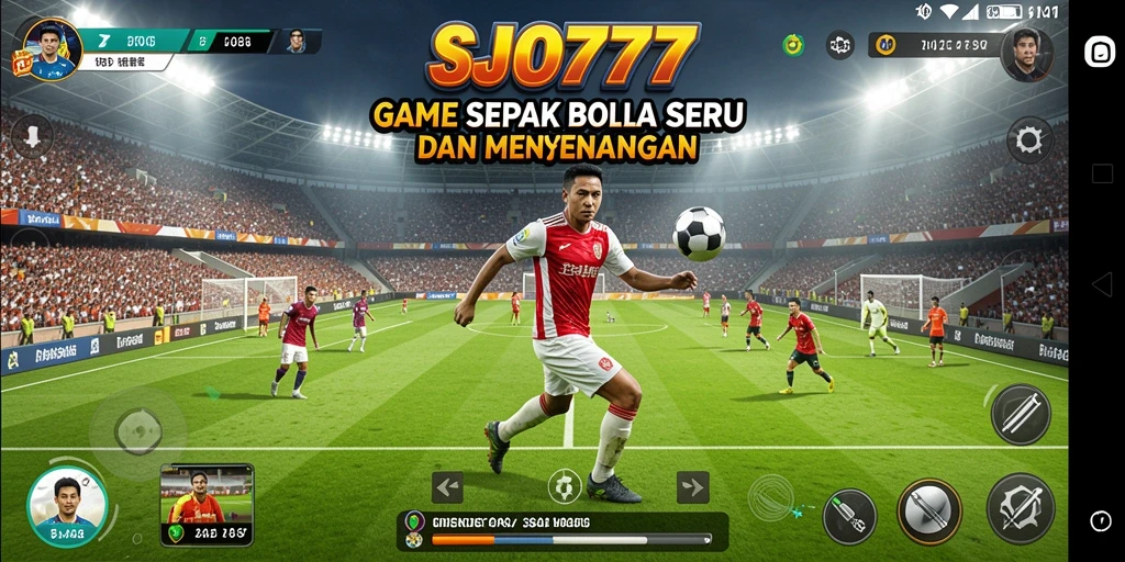 Gameplay seru SJO777 menghadirkan pertandingan sepak bola yang penuh aksi.